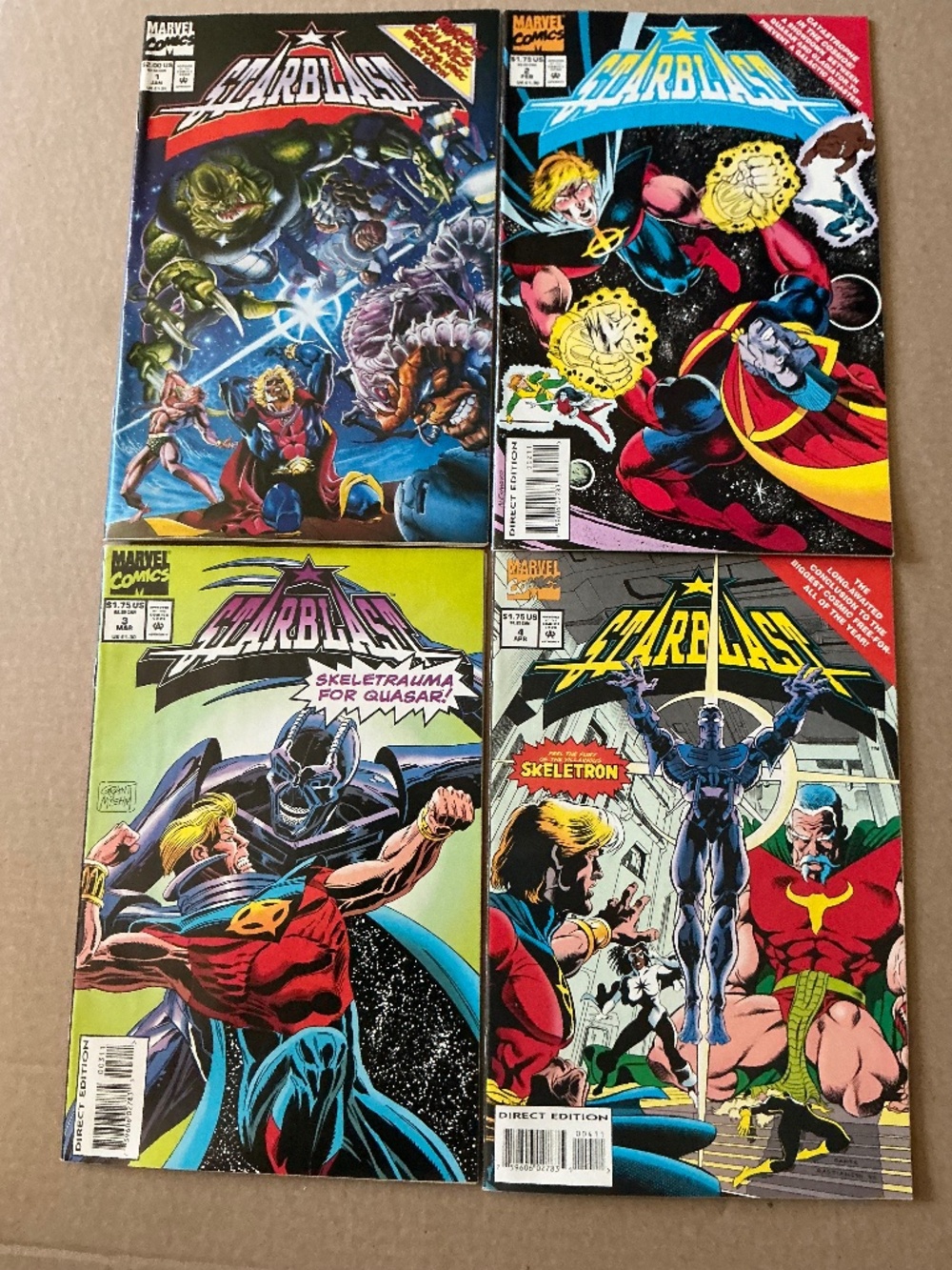 Marvel Comics Starblast #1-4 Complete Limited Series 1994